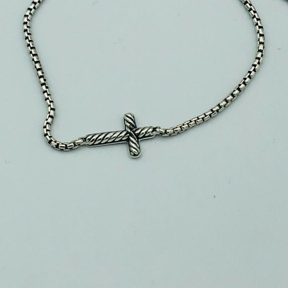 David Yurman Pave Diamond Cross Crucifix Bracelet - Picture 5 of 5